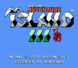 Adventure Island 3 title screenshot